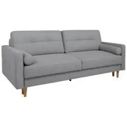Schlafsofa Noret Graublau B: 222 cm