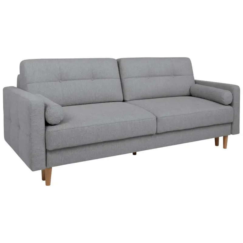 Schlafsofa Noret Graublau B: 222 cm