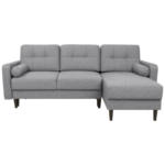 Möbelix Eckschlafsofa Noret Hellgrau S: 223/157 cm