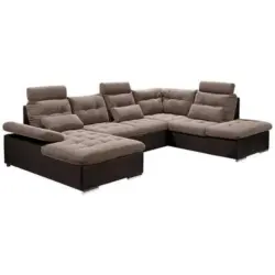 Wohnlandschaft Jakarta U Dunkel/Hellbraun