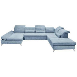 Ecksofa Melfi Blau U: 168 Cm