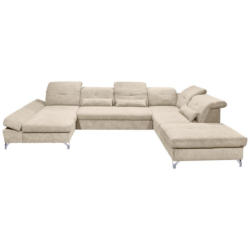 Ecksofa Melfi Sandfarben U: 168 cm