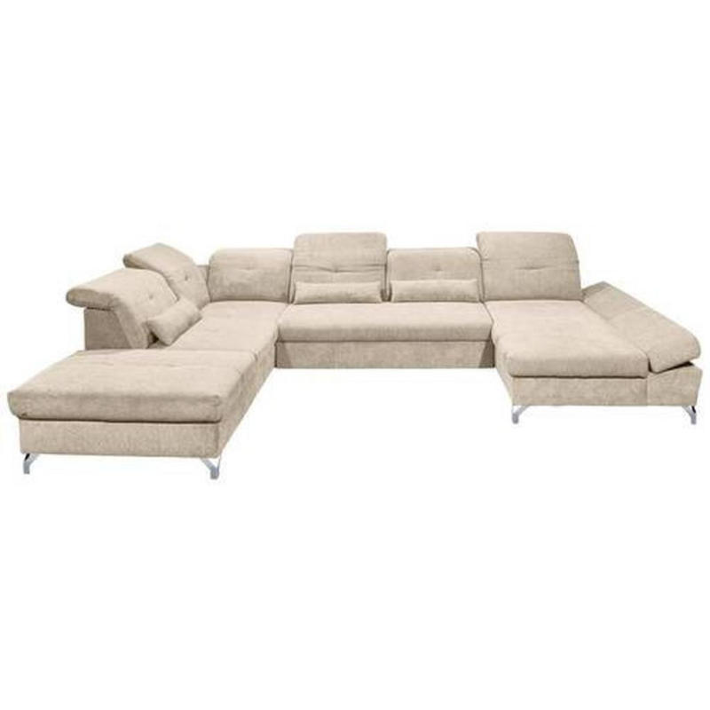 Ecksofa Melfi Sandfarben U: 245 cm