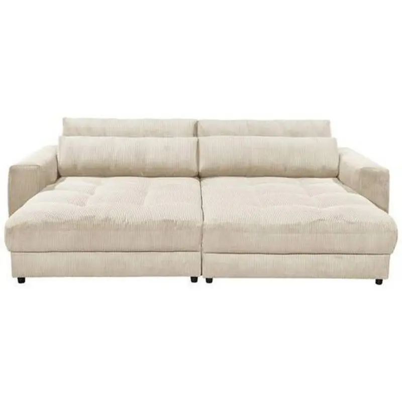 Ecksofa Barura Loveseat Creme B: 292 Cm