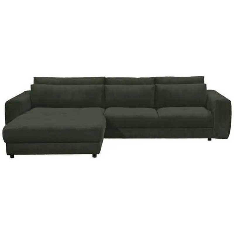 Ecksofa Barura 2s. Urc Dunkelgrün S: 194/333 cm