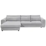 Möbelix Ecksofa Barura 2s. Urc Hellgrau S: 194/333 cm