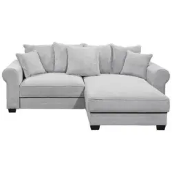 Ecksofa Maureen Hellgrau S: 255/185 Cm