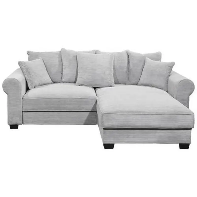 Ecksofa Maureen Hellgrau S: 255/185 Cm