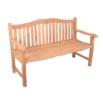 Möbelix Gartenbank Echtholz Teak 3-Sitzer Romang