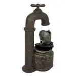 Möbelix Gartenbrunnen Apollon Grau inkl. Zubehör