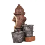 Möbelix Gartenbrunnen Hermes Rost-/Silberfarben