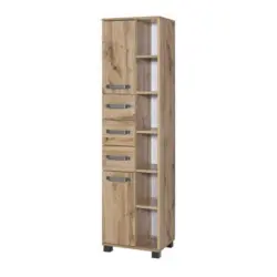 Hochschrank Milan BxH: 41,9x 163,7 cm Eiche Dekor