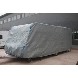 Schutzhülle Abdeckhaube für Wohnwagen Gr. S Grau
