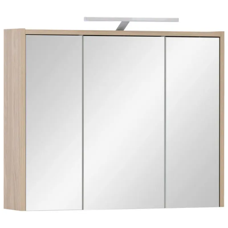 Spiegelschrank Flag mit Led 3-T&uuml;rig BxHxT: 74,5x64x16 cm