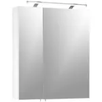 Möbelix Spiegelschrank Dorina 600 Mit Led 2 Türen, Weiß