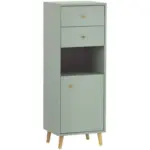 Möbelix Midischrank Bjarne BxH: 40,3x 113,4 cm Grün/Eiche