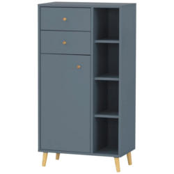 Highboard Bjarne 60,2 cm Blau/Eiche