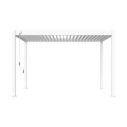 Pergola Classic 400x300 cm Weiß Stahl