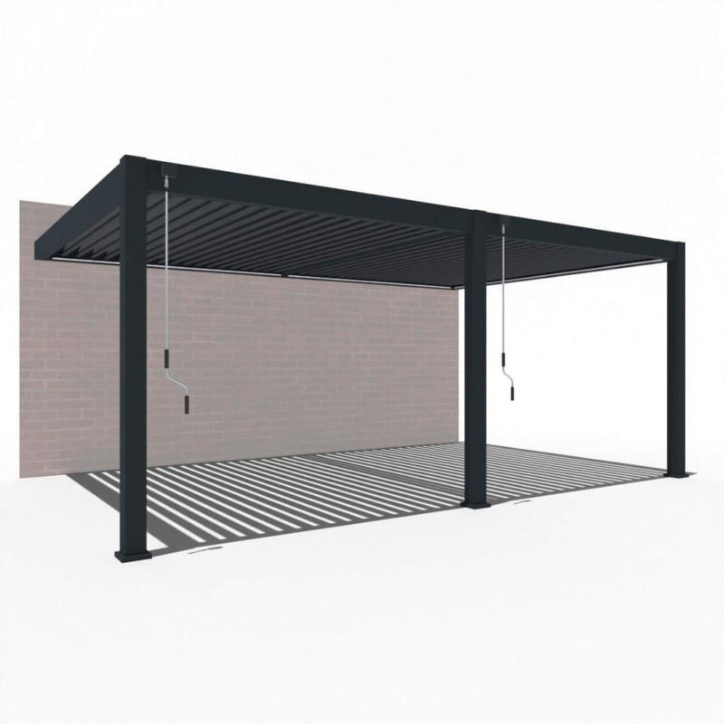 Pergola Deluxe Plus 400x600cm Sturmfest, Gartenpavillon