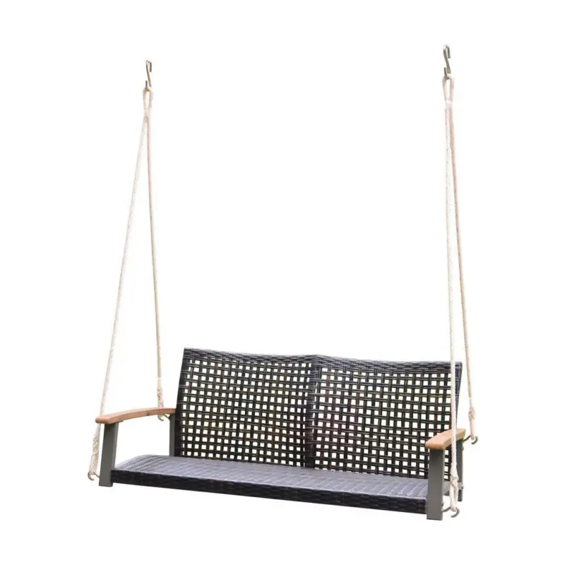 Gartenbank Echtholz/Stahl Hängend 2-Sitzer Cuneo