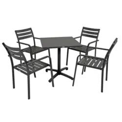 Gartenm&ouml;bel Set 5-Tlg. Treviso Metall