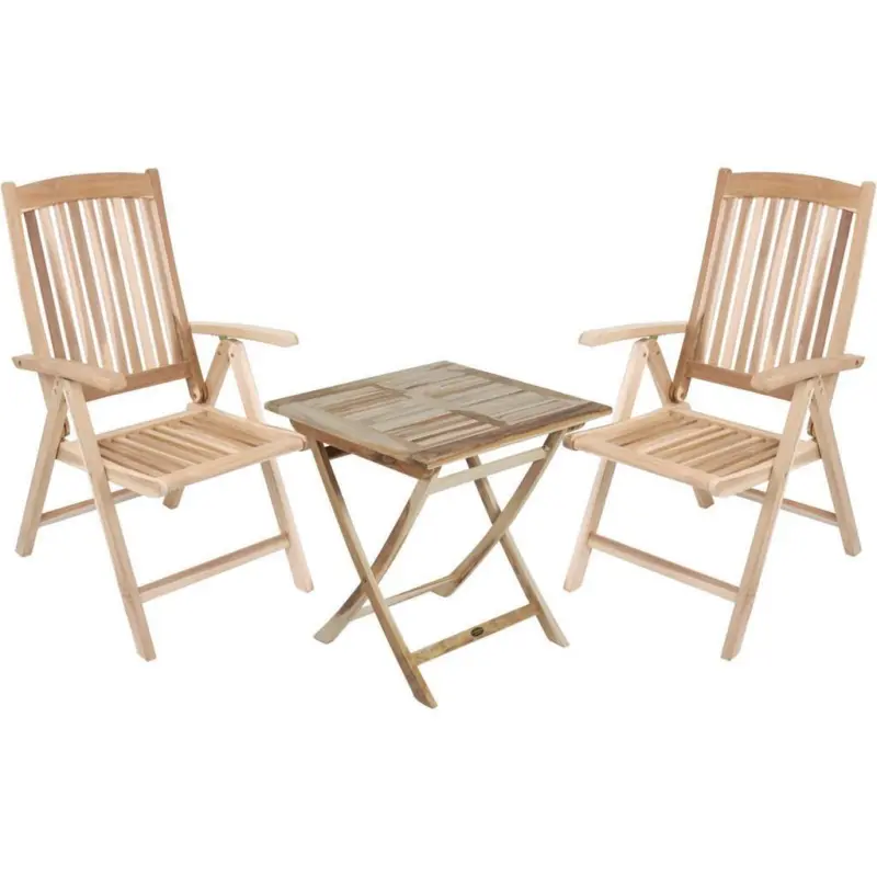 Gartenmöbel Set 3-Tlg. Java Teakholz