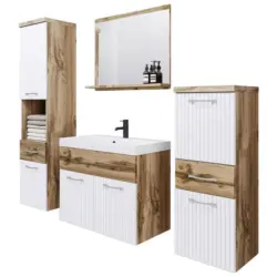 Badezimmer Alba Wotan Eiche/weiss