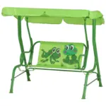 Möbelix Kinder-Hollywoodschaukel Stahl, Grün