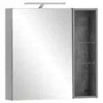 Möbelix Spiegelschrank Alessio mit Led 1 Türe Grau