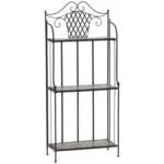 Möbelix Gartenregal Metall/keramik Bunt/schwarz B/h: Ca. 62/142cm