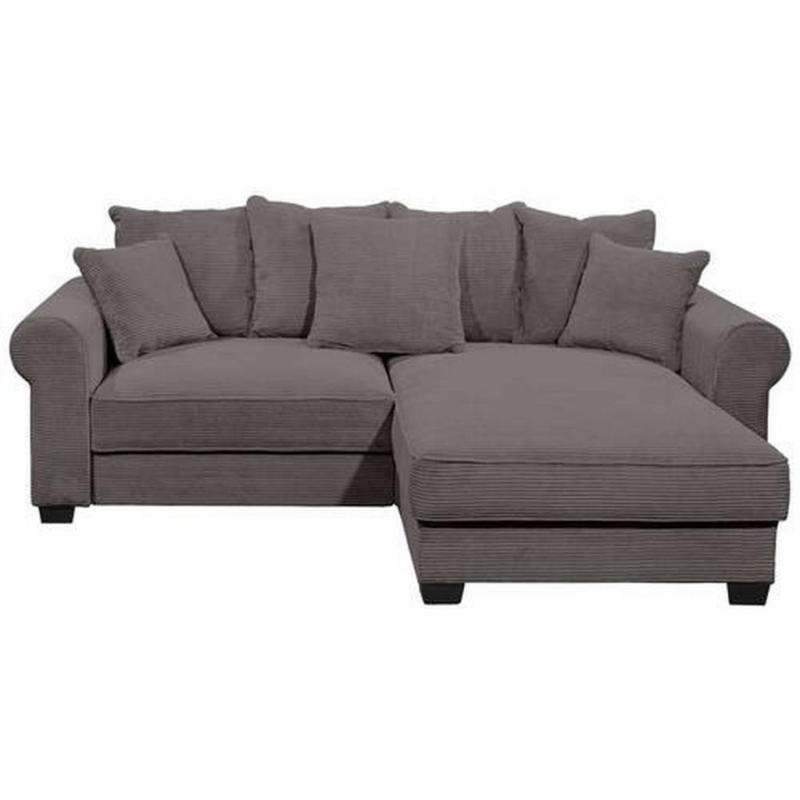 Ecksofa Maureen Dunkelgrau S: 255/185 cm