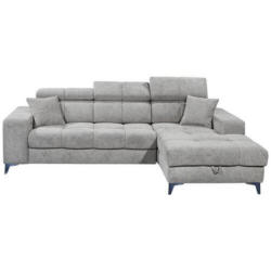 Ecksofa Sydney Hellgrau S: 268/172 cm