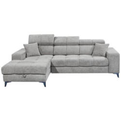 Ecksofa Sydney Hrellgrau S: 172/268 cm