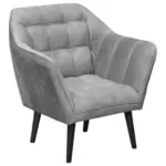 M&ouml;belix Cocktailsessel Max Grau B: 84 cm