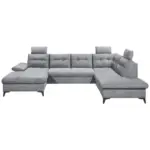 Möbelix Wohnlandschaft Durban U Grau U: 170/324/218 Cm