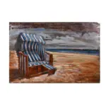 Möbelix Metallbild Strandkorb 120x80 cm