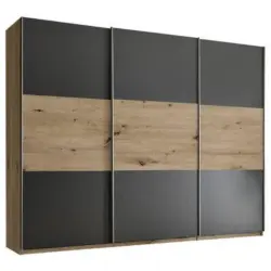 Schwebetürenschrank B: 270 Cm Briga Eiche Dekor/graphit