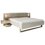 Möbelix Doppelbett mit Nachtkästchen 180x200 cm Cadore