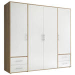 Möbelix Drehtürenschrank Mit Laden 206 Cm Valencia Weiß