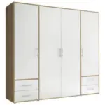 Möbelix Drehtürenschrank Mit Laden 206 Cm Valencia Weiß