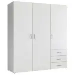 Möbelix Drehtürenschrank mit Laden B: 150 cm Harry Weiß