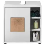 Möbelix Waschbeckenunterschrank Greece Bxh: 60x60 Cm Weiß/eiche Dekor