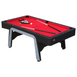 Billardtisch Arch Pro Pool Rot/Schwarz B: 122 cm