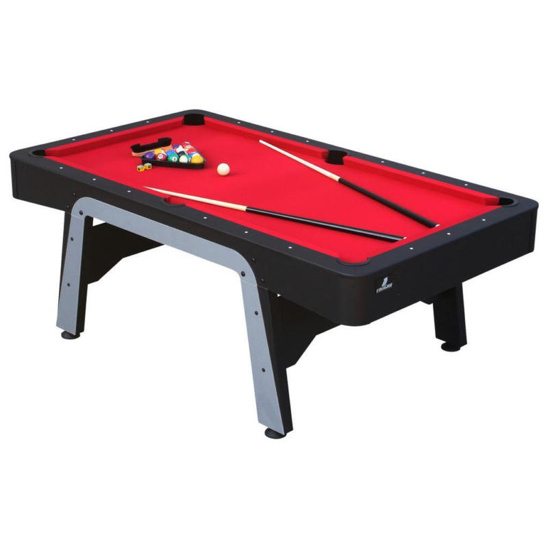 Billardtisch Arch Pro Pool Rot/schwarz B: 122 Cm