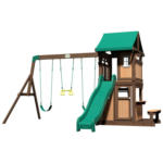 Möbelix Spielturm Lakewood Braun/Grün B: 340 cm