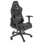 Möbelix Gaming Stuhl Agility Compact Lederlook, Schwarz