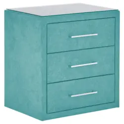 Nachtkästchen Türkis H: 60 Cm Kleopatra