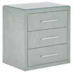 M&ouml;belix Nachtk&auml;stchen Hellgrau H: 60 Cm Kleopatra