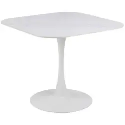 Esstisch Malta B: 90cm Weiß