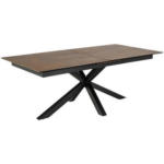 Möbelix Esstisch Ausziehbar Heaven 200-240x100x76cm Schwarz/braun